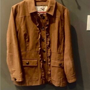 Anthropologie Tabitha Ruffle Jacket